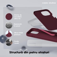 Husa iPhone 15 Casey Studios Premium Soft Silicone