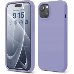 Husa iPhone 15 Casey Studios Premium Soft Silicone Light Lilac 