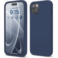 Husa iPhone 15 Casey Studios Premium Soft Silicone Midnight Blue