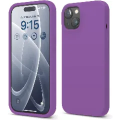 Husa iPhone 15 Casey Studios Premium Soft Silicone Light Purple
