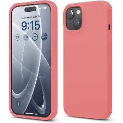 Husa iPhone 15 Casey Studios Premium Soft Silicone Roz 