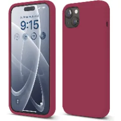 Husa iPhone 15 Casey Studios Premium Soft Silicone Burgundy
