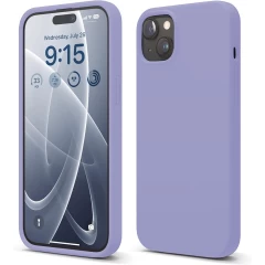 Husa iPhone 15 Plus Casey Studios Premium Soft Silicone Light Lilac 