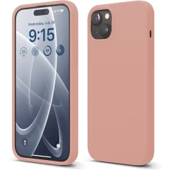 Husa iPhone 15 Plus Casey Studios Premium Soft Silicone Roz 