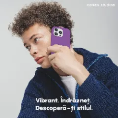 Husa iPhone 15 Plus Casey Studios Premium Soft Silicone Light Purple