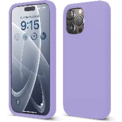 Husa iPhone 15 Pro Casey Studios Premium Soft Silicone Light Lilac