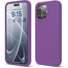 Husa iPhone 15 Pro Casey Studios Premium Soft Silicone Light Purple