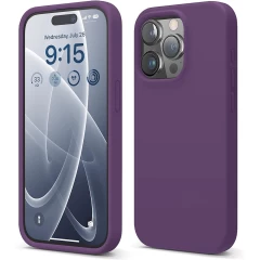 Husa iPhone 15 Pro Casey Studios Premium Soft Silicone Light Purple 