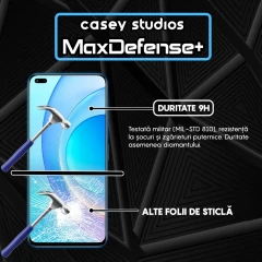 Folie Sticla CASEY STUDIOS compatibila cu Honor 50 Lite / Huawei nova 8i, Full Glue, Duritate Militara, Ultra HD, Anti Zgarieturi, Anti Amprente, Anti Socuri, Margini Negre Negru