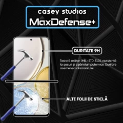 Folie Sticla CASEY STUDIOS compatibila cu Honor Magic 4 Lite 5G, Full Glue, Duritate Militara, Ultra HD, Anti Zgarieturi, Anti Amprente, Anti Socuri, Margini Negre Negru