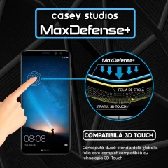 Folie Sticla CASEY STUDIOS compatibila cu Huawei Mate 10 Lite, Full Glue, Duritate Militara, Ultra HD, Anti Zgarieturi, Anti Amprente, Anti Socuri, Margini Negre Negru