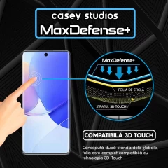 Folie Sticla CASEY STUDIOS compatibila cu Huawei nova 9 SE, Full Glue, Duritate Militara, Ultra HD, Anti Zgarieturi, Anti Amprente, Anti Socuri, Margini Negre Negru