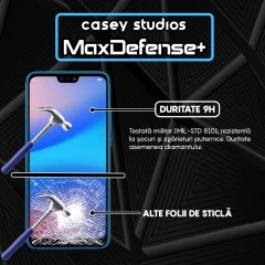 Folie Sticla CASEY STUDIOS compatibila cu Huawei P20 Lite 2019 / P40 Lite / P40 Lite E / Y7p, Full Glue, Duritate Militara, Ultra HD, Anti Zgarieturi, Anti Amprente, Anti Socuri, Margini Negre Negru