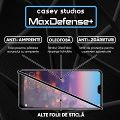 Folie Sticla CASEY STUDIOS compatibila cu Huawei P20 Pro, Full Glue, Duritate Militara, Ultra HD, Anti Zgarieturi, Anti Amprente, Anti Socuri, Margini Negre Negru