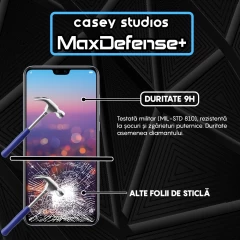 Folie Sticla CASEY STUDIOS compatibila cu Huawei P20 Pro, Full Glue, Duritate Militara, Ultra HD, Anti Zgarieturi, Anti Amprente, Anti Socuri, Margini Negre Negru