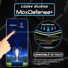 Folie Sticla CASEY STUDIOS compatibila cu Oppo Reno8 Pro, Full Glue, Duritate Militara, Ultra HD, Anti Zgarieturi, Anti Amprente, Anti Socuri, Margini Negre Negru