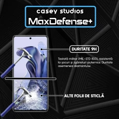 Folie Sticla CASEY STUDIOS compatibila cu Xiaomi 11T / 11T Pro, Full Glue, Duritate Militara, Ultra HD, Anti Zgarieturi, Anti Amprente, Anti Socuri, Margini Negre Negru