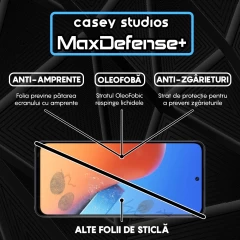 Folie Sticla CASEY STUDIOS compatibila cu Xiaomi 12 / 12X, Full Glue, Duritate Militara, Ultra HD, Anti Zgarieturi, Anti Amprente, Anti Socuri, Margini Negre Negru