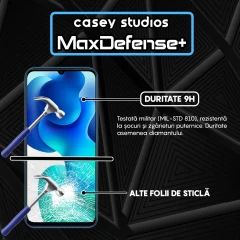 Folie Sticla CASEY STUDIOS compatibila cu Xiaomi Mi 10 Lite, Full Glue, Duritate Militara, Ultra HD, Anti Zgarieturi, Anti Amprente, Anti Socuri, Margini Negre Negru