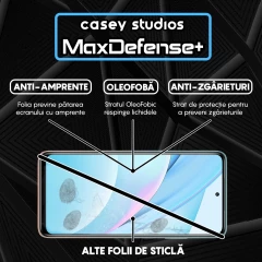 Folie Sticla CASEY STUDIOS compatibila cu Xiaomi Mi 10T 5G / Mi 10T Lite 5G / Mi 10T Pro 5G / Poco X3 / Poco X3 NFC / Poco X3 Pro / Poco X3 Pro, Full Glue, Duritate Militara, Ultra HD, Anti Zgarieturi, Anti Amprente, Anti Socuri, Margini Negre Negru