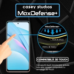 Folie Sticla CASEY STUDIOS compatibila cu Xiaomi Mi 10T 5G / Mi 10T Lite 5G / Mi 10T Pro 5G / Poco X3 / Poco X3 NFC / Poco X3 Pro / Poco X3 Pro, Full Glue, Duritate Militara, Ultra HD, Anti Zgarieturi, Anti Amprente, Anti Socuri, Margini Negre Negru