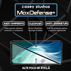 Folie Sticla CASEY STUDIOS compatibila cu Xiaomi Mi 11i / Poco F3, Full Glue, Duritate Militara, Ultra HD, Anti Zgarieturi, Anti Amprente, Anti Socuri, Margini Negre Negru