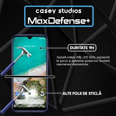 Folie Sticla CASEY STUDIOS compatibila cu Xiaomi Mi A3 / Mi CC9e, Full Glue, Duritate Militara, Ultra HD, Anti Zgarieturi, Anti Amprente, Anti Socuri, Margini Negre Negru