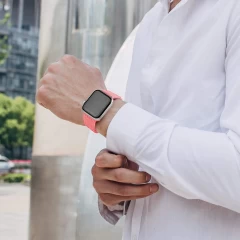 Curea Apple Watch 1/2/3/4/5/6/7/8/SE - 38/40/41 MM - XS - Braided Loop Casey Studios Casey Studios - Pink Pink