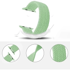 Curea Apple Watch 1/2/3/4/5/6/7/8/SE/Ultra - 42/44/45/49 MM - L - Braided Loop Casey Studios Casey Studios - Pistachio Pistachio