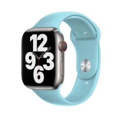 Curea Apple Watch 1/2/3/4/5/6/7/8/SE - 38/40/41 MM - M / L - Silicone Sport Casey Studios Casey Studios - Orange Baby Blue 