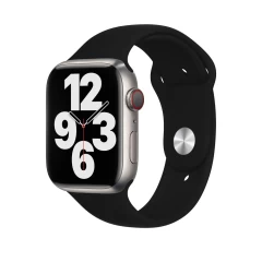 Curea Apple Watch 1/2/3/4/5/6/7/8/SE - 38/40/41 MM - M / L - Silicone Sport Casey Studios Casey Studios - Red Black 