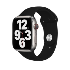 Curea Apple Watch 1/2/3/4/5/6/7/8/SE - 38/40/41 MM - M / L - Silicone Sport Casey Studios Casey Studios - Mauve Black 