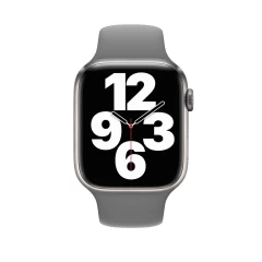 Curea Apple Watch 1/2/3/4/5/6/7/8/SE - 38/40/41 MM - M / L - Silicone Sport Casey Studios Casey Studios - Gray Gray