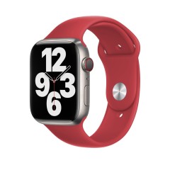 Curea Apple Watch 1/2/3/4/5/6/7/8/SE - 38/40/41 MM - M / L - Silicone Sport Casey Studios Casey Studios - Red