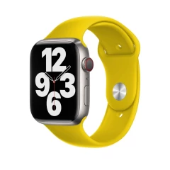Curea Apple Watch 1/2/3/4/5/6/7/8/SE - 38/40/41 MM - M / L - Silicone Sport Casey Studios Casey Studios - Midnight Blue Yellow 
