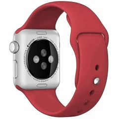 Curea Apple Watch 1/2/3/4/5/6/7/8/SE/Ultra - 42/44/45/49 MM - M / L - Silicone Sport Casey Studios Casey Studios - Red Red