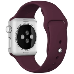 Curea Apple Watch 1/2/3/4/5/6/7/8/SE/Ultra - 42/44/45/49 MM - M / L - Silicone Sport Casey Studios Casey Studios - Wine Red Wine Red