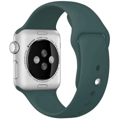 Curea Apple Watch 1/2/3/4/5/6/7/8/SE/Ultra - 42/44/45/49 MM - S /m - Silicone Sport Casey Studios Casey Studios - Dark Green Dark Green