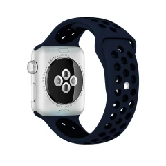 Curea Apple Watch 1/2/3/4/5/6/7/8/SE - 38/40/41 MM - M / L - Sport Loop Casey Studios Casey Studios - Midnight Blue/black Midnight Blue/black