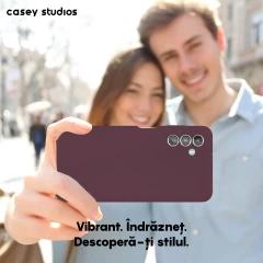 Husa Samsung Galaxy A13 5G/A04s/M13 5G Casey Studios Premium Soft Silicone Burgundy