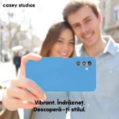 Husa Samsung Galaxy A13 5G/A04s/M13 5G Casey Studios Premium Soft Silicone Cadet Blue