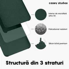 Husa Huawei P30 Lite/P30 Lite New Edition Casey Studios Premium Soft Silicone Casey Studios Dark Marine Green