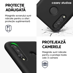 Husa Huawei P30 Lite/P30 Lite New Edition Casey Studios Premium Soft Silicone Casey Studios Negru