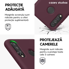 Husa Huawei P30 Lite/P30 Lite New Edition Casey Studios Premium Soft Silicone Casey Studios Burgundy