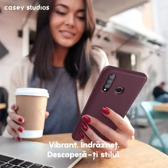 Husa Huawei P30 Lite/P30 Lite New Edition Casey Studios Premium Soft Silicone Casey Studios Burgundy