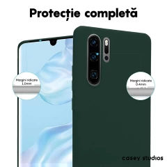 Husa Huawei P30 Pro/P30 Pro New Edition Casey Studios Premium Soft Silicone Dark Marine Green