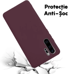 Husa Huawei P30 Pro/P30 Pro New Edition Casey Studios Premium Soft Silicone Burgundy