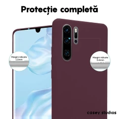 Husa Huawei P30 Pro/P30 Pro New Edition Casey Studios Premium Soft Silicone Burgundy