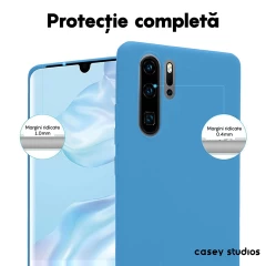 Husa Huawei P30 Pro/P30 Pro New Edition Casey Studios Premium Soft Silicone Cadet Blue