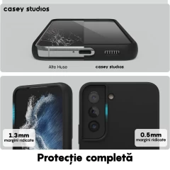 Husa Samsung Galaxy S22 Plus Casey Studios Premium Soft Silicone Negru